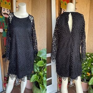 Solitaire Long Sleeve Cocktail Dress LARGE